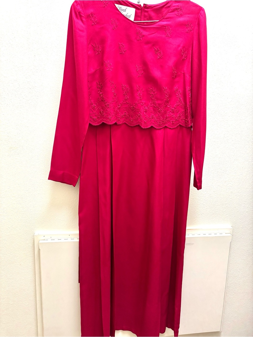 Sarah Elizabeth, Pink, Long-Sleeve Dress
